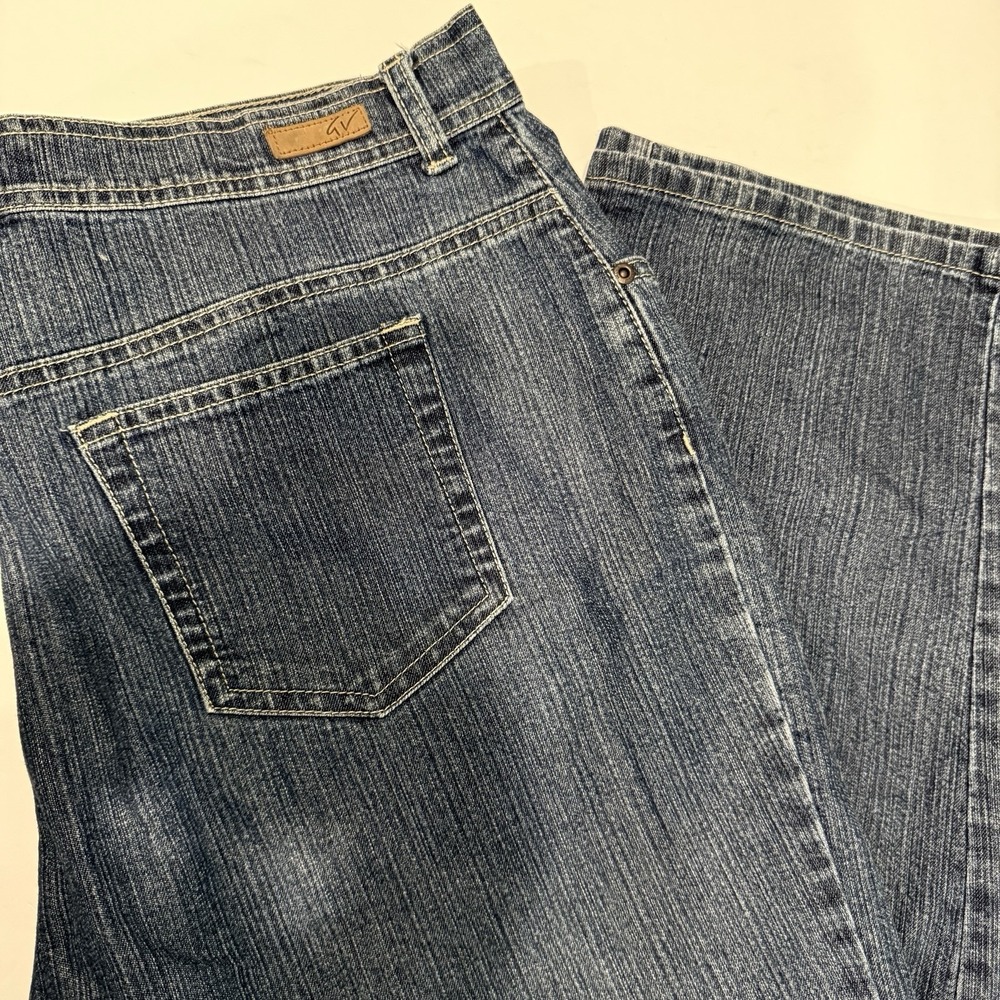 Gloria Vanderbilt Amanda Classic High Rise Jeans 18 Short Dark Wash Straight EUC